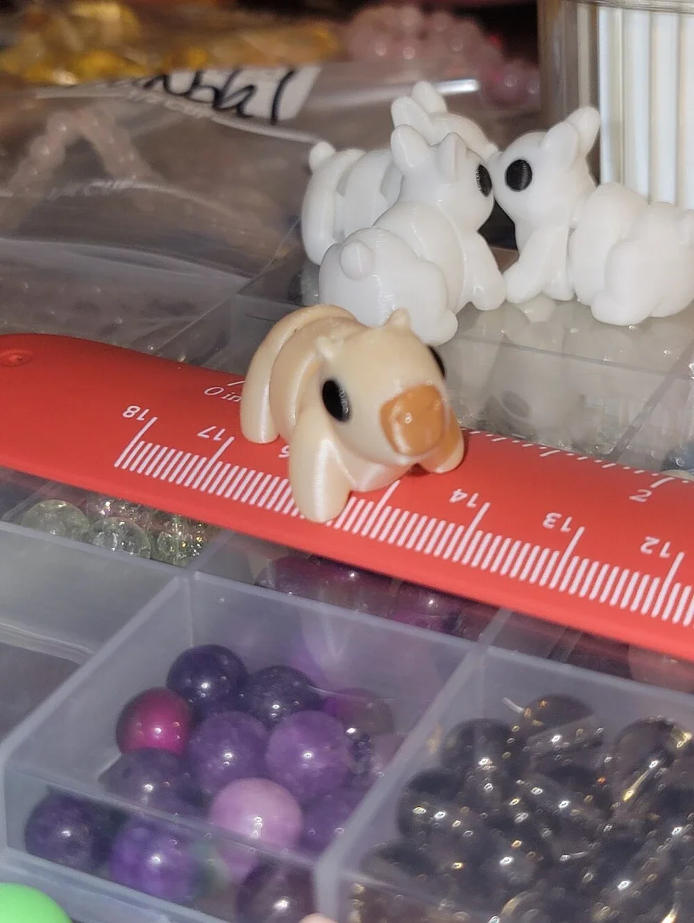 Small 3D-Printed Beige CAPYBARA Fidget Toy, Bundle Add-On Only